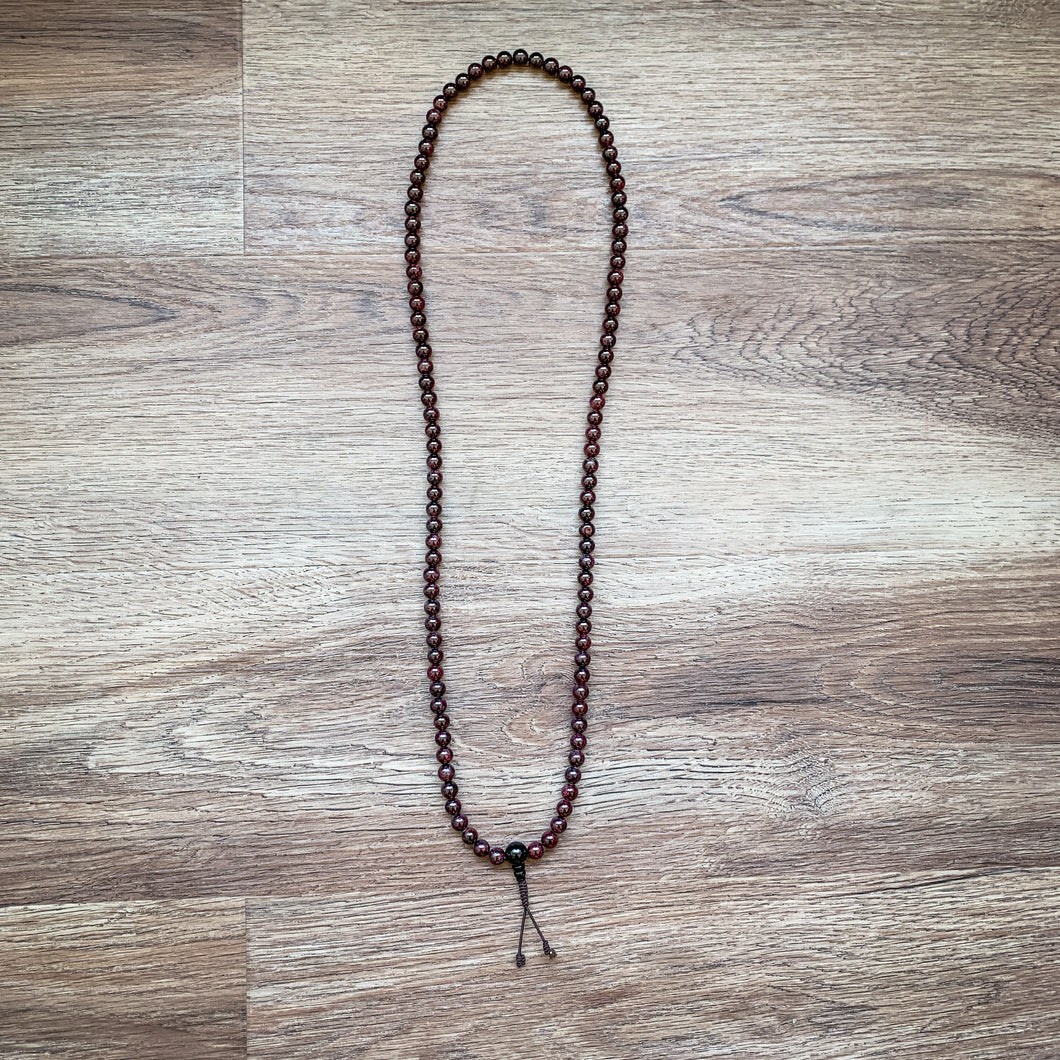 Garnet Mala Necklace