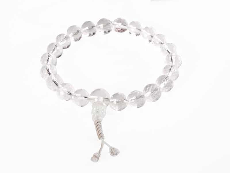 Facetted Himalayan Crystal Mala Bracelet